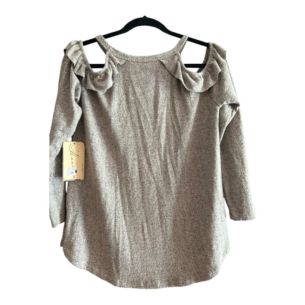 Vintage Havana Ruffle Cold Shoulder Small Taupe